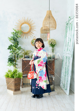 女孩穿著袴紀念照片半成人儀式七鄉山照相館 88359964
