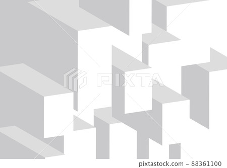 簡單而現代的灰色長方體背景圖像插圖 88361100