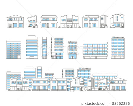 Simple cityscape 88362226