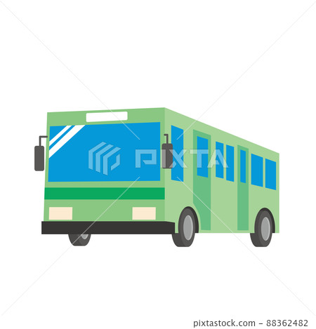 Green route bus 88362482