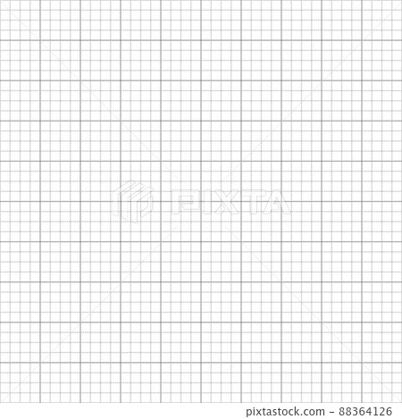 Squared paper seamless pattern for school notebook. Millimeter graph paper grid. Graph 4x4 per inch. Notebook for writing hieroglyphs. Editable stroke. Vector illustration on white background 88364126