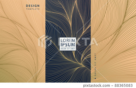 Set of vector collection design elements - labels, frames, wedding invitations, social net stories, packaging, luxury products, perfume, soap, wine, lotion. Golden and black background Set of vector collection design elements - labels, frames, wedding invitations, social net stories, packaging, luxury products, perfume, soap, wine, lotion. Golden and black background 88365083