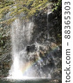 A rainbow over Minoo Otaki in Minoo City, Osaka Prefecture 88365303