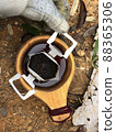 Coffee time with handmade Guksi outdoors 88365306