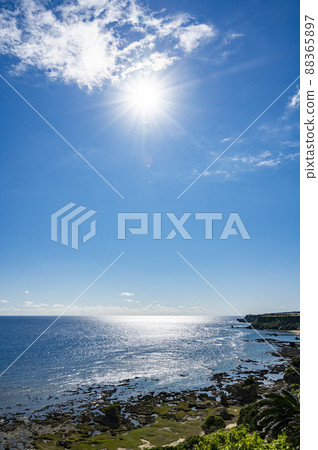 View from the ruins of Gushichan Castle in Okinawa 88365897