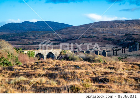 The Owencarrow Railway Viaduct by Creeslough in County Donegal - Ireland. 88366831