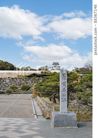 兵庫縣明石市明石城塔樓和石碑 88367146