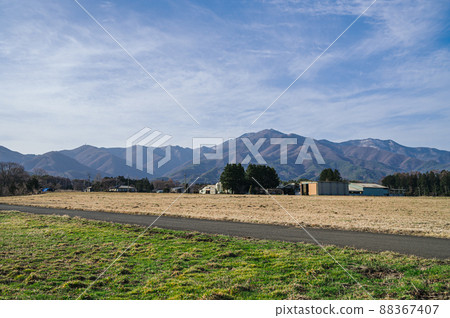 Beautiful satoyama and countryside scenery Beautiful satoyama and countryside scenery 88367407