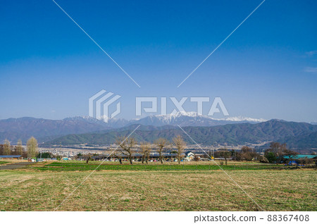 Scenery where you can see the Southern Alps 88367408