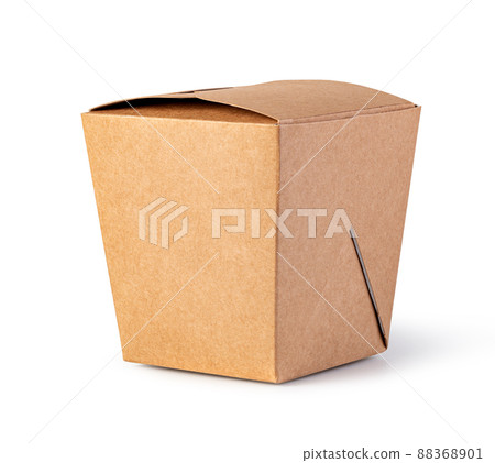 brown unlabeled paper food box 88368901