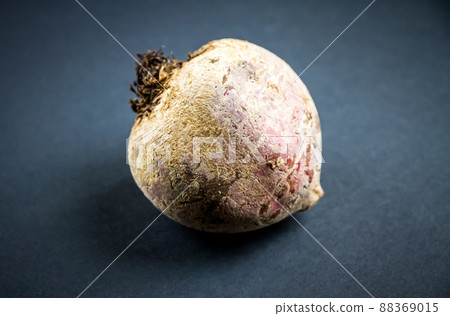 Beetroot on a black table background Beetroot on a black table background 88369015