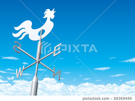 Weathercock and refreshing blue sky 88369489