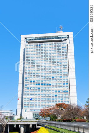 Mito City, Ibaraki Prefecture, Ibaraki Prefectural Office in fine weather Mito City, Ibaraki Prefecture, Ibaraki Prefectural Office in fine weather 88369522