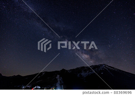 日本鳥取縣的大仙和美麗的銀河系 88369696