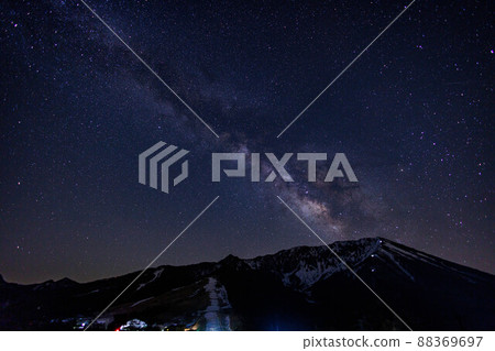 Daisen and the beautiful Milky Way in Tottori Prefecture, Japan 88369697