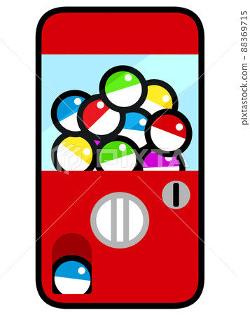Illustration material of gacha machine - Stock Illustration [88369715 ...