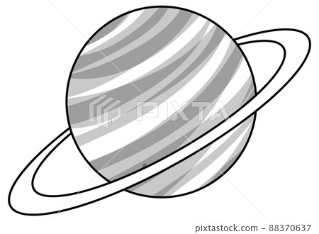 Black and white doodle character 88370637