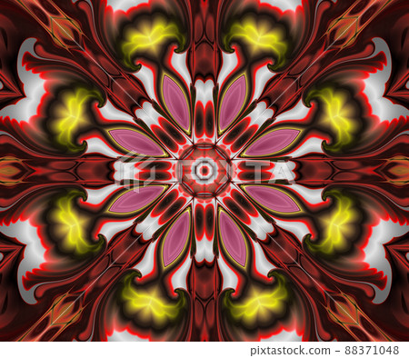 Computer generated abstract colorful fractal artwork 88371048