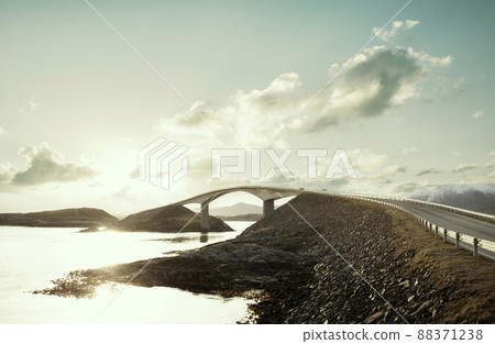 Atlantic Ocean Road in Norway 88371238