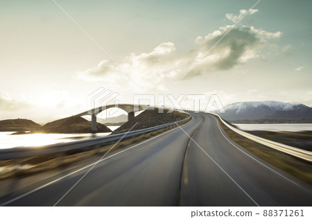 Atlantic Road at high speed, Norway 88371261