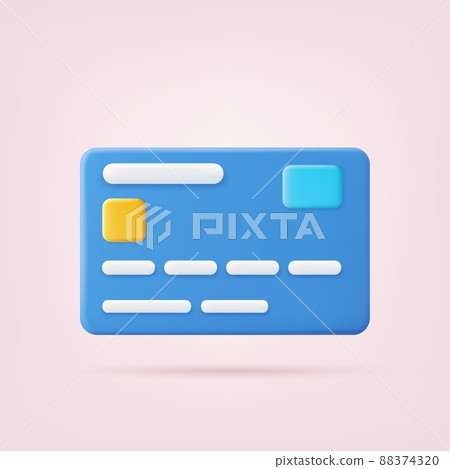 3d credit card 3d credit card 88374320