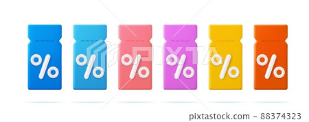 Voucher card cash back template design with coupon code promotion 88374323