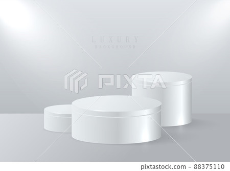Abstract silver display podium ranking template design. Abstract silver display podium ranking template design. 88375110