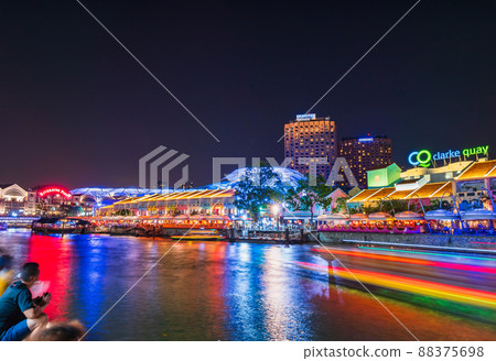 新加坡克拉碼頭夜景 88375698