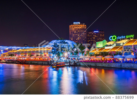 新加坡克拉碼頭夜景 88375699