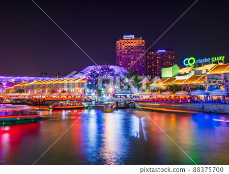新加坡克拉碼頭夜景 88375700
