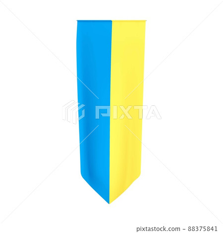 Ukraine vertical flag. National Ukrainian yellow blue flag. Ukraine pennant. Ukraine vertical flag. National Ukrainian yellow blue flag. Ukraine pennant. 88375841