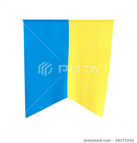 Ukraine pennant. National Ukrainian yellow blue tapestriy. Ukraine gobelin. 88375850