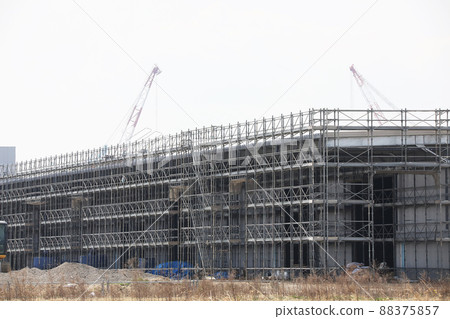 大型設施建設中的施工現場 大型設施建設中的施工現場 88375857