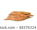 Sweet potato close up on the white background 88376324