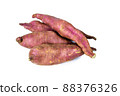 Sweet potato close up on the white background 88376326