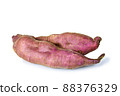 Sweet potato close up on the white background 88376329