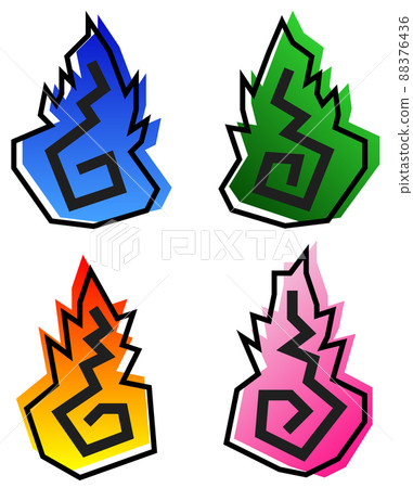 A simple illustration of a human soul that burns the human soul 88376436