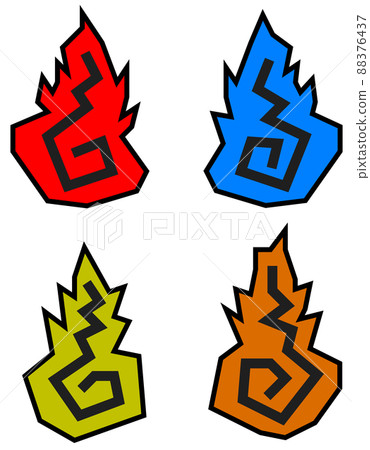 A simple illustration of a human soul that burns the human soul 88376437