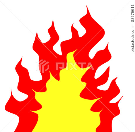 Illustration of a flame burning at high temperature 88376611
