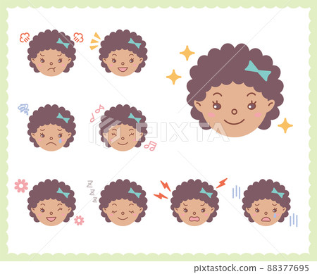 Emotions of women's emotions Face icon set 10 Emotions of women's emotions Face icon set 10 88377695