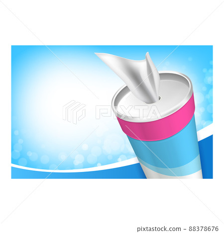 Antiseptic Wipes Creative Promotion Poster Vector Antiseptic Wipes Creative Promotion Poster Vector 88378676