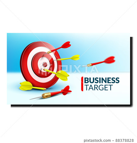 Business Target Achievement Coaching Banner Vector Business Target Achievement Coaching Banner Vector 88378828