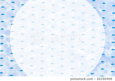 傘圖案背景和圓形框架 8 88380406
