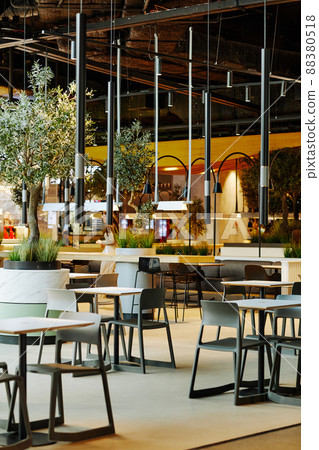 Green Food Court Interior 88380518