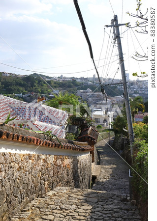 Okinawa Naha Kinjocho Cobbled Road Okinawa Naha Kinjocho Cobbled Road 88380587