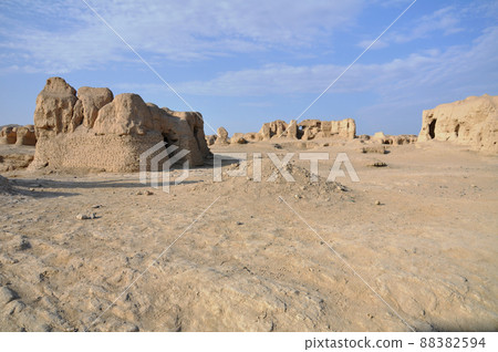 絲綢之路,新疆維吾爾自治區,中國,吐魯番世界文化遺產,古川古堡 絲綢之路,新疆維吾爾自治區,中國,吐魯番世界文化遺產,古川古堡 88382594