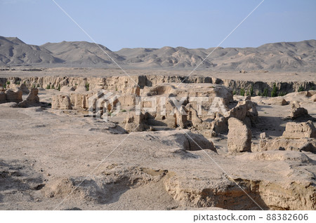 Silk Road, Xinjiang Uygur Autonomous Region, China, Turfan World Cultural Heritage, Kogawa Former Castle 88382606