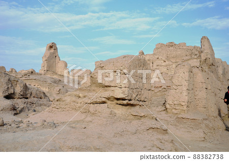 Silk Road, Xinjiang Uygur Autonomous Region, China, Turfan World Cultural Heritage, Kogawa Former Castle 88382738