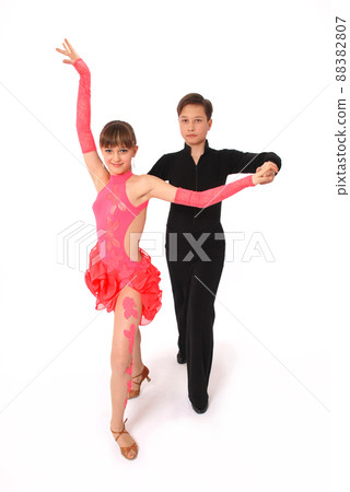 Boy and girl dancing ballroom dance Boy and girl dancing ballroom dance 88382807