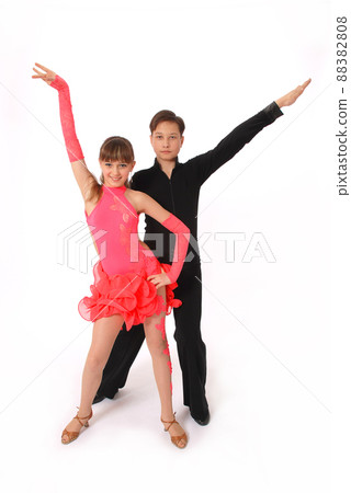 Boy and girl dancing ballroom dance Boy and girl dancing ballroom dance 88382808